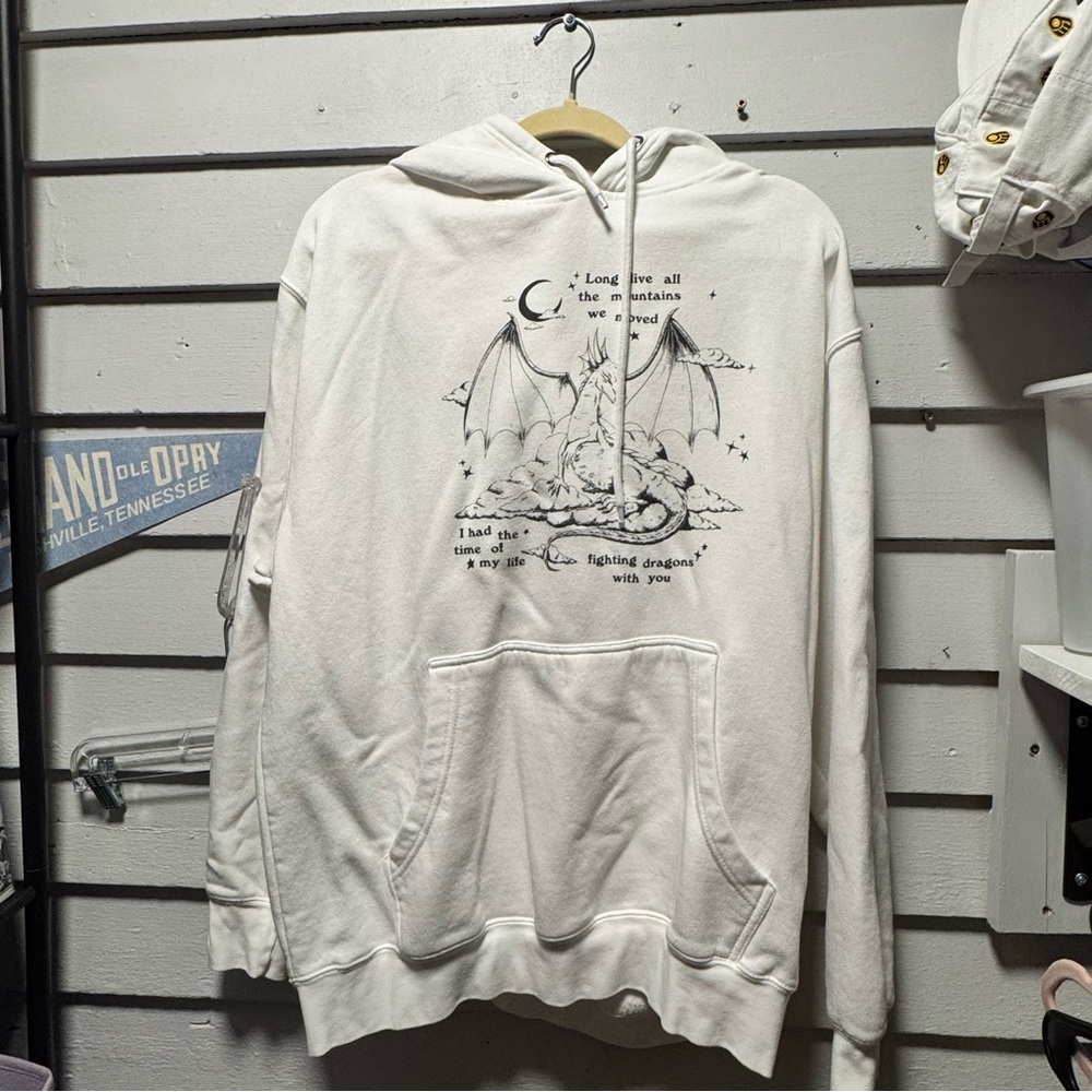 Speak Now era White Graphic Hoodie